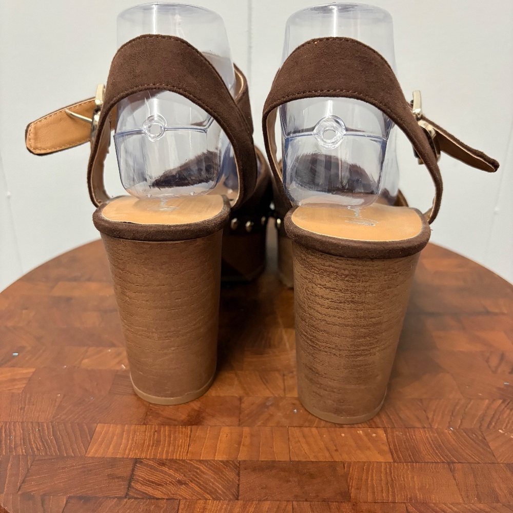 Wonderly Jolene Women's Platform Chocolate Size 9 - Picture 5 of 11